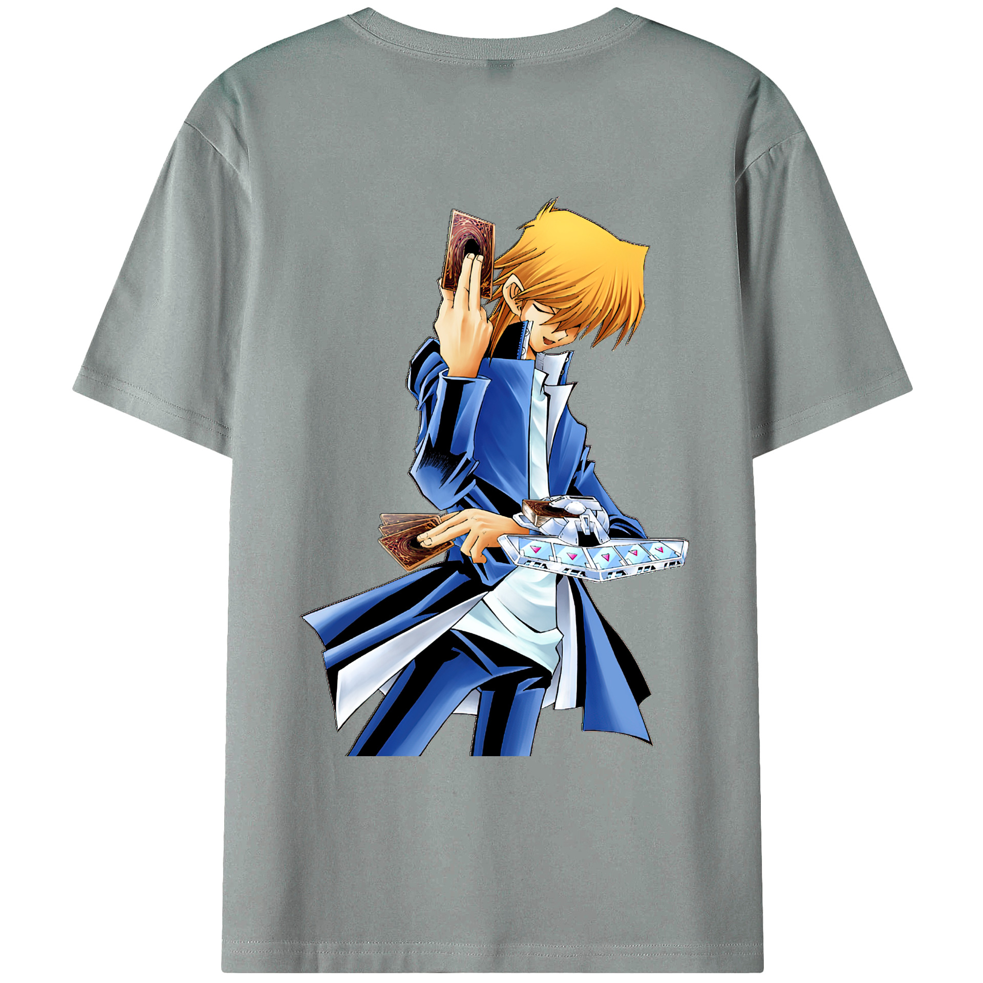 （画像用） 遊☆戯☆王 Yu-Gi-Oh! 綿100％ メンズ半袖Tシャツ（バックプリント） 通気性